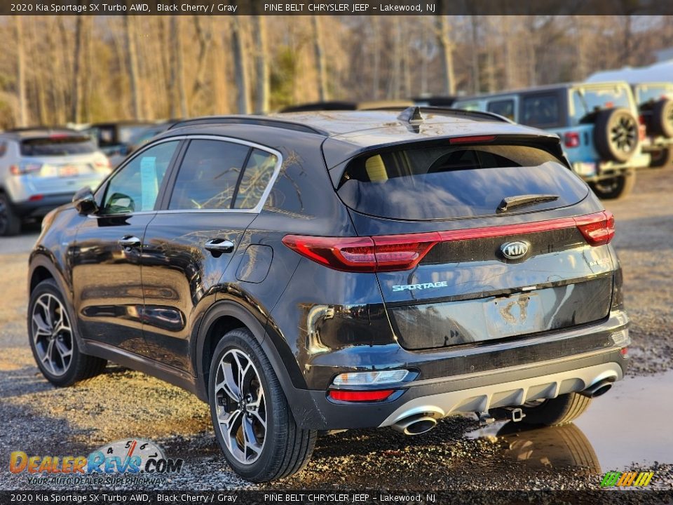 2020 Kia Sportage SX Turbo AWD Black Cherry / Gray Photo #7