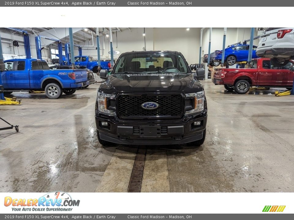 2019 Ford F150 XL SuperCrew 4x4 Agate Black / Earth Gray Photo #8