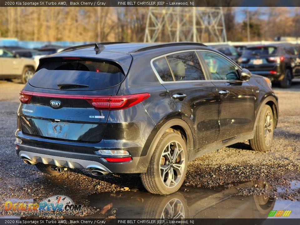 2020 Kia Sportage SX Turbo AWD Black Cherry / Gray Photo #8