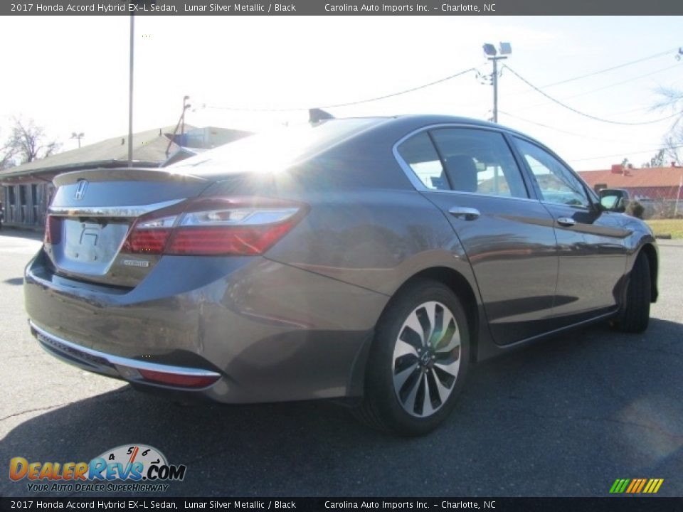 2017 Honda Accord Hybrid EX-L Sedan Lunar Silver Metallic / Black Photo #10