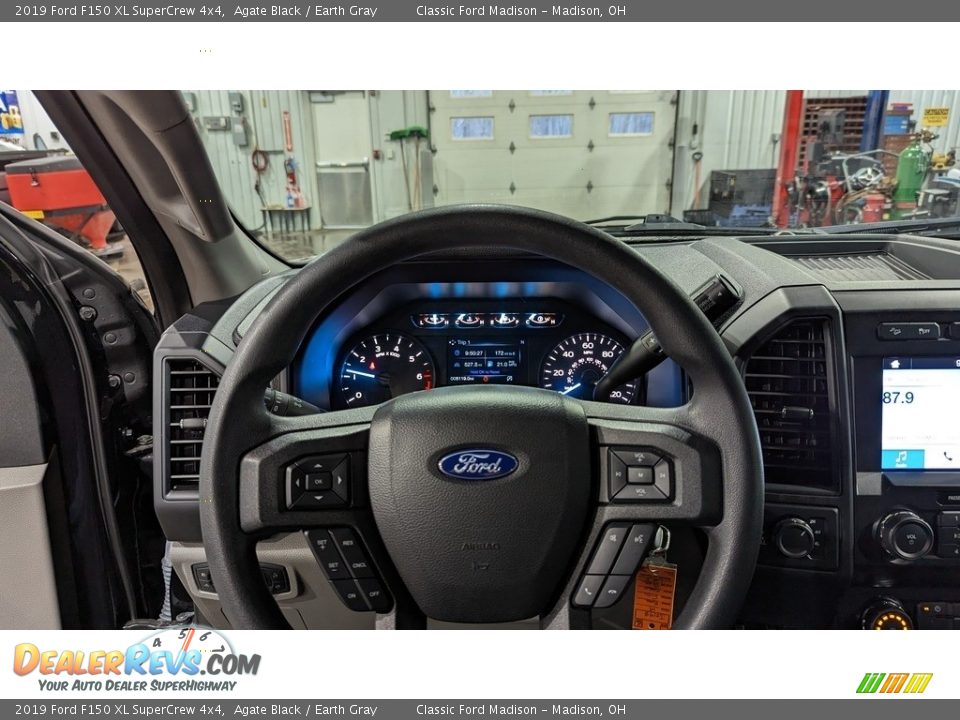 2019 Ford F150 XL SuperCrew 4x4 Agate Black / Earth Gray Photo #11