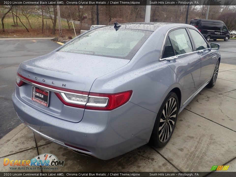 2020 Lincoln Continental Black Label AWD Chroma Crystal Blue Metallic / Chalet Theme/Alpine Photo #6