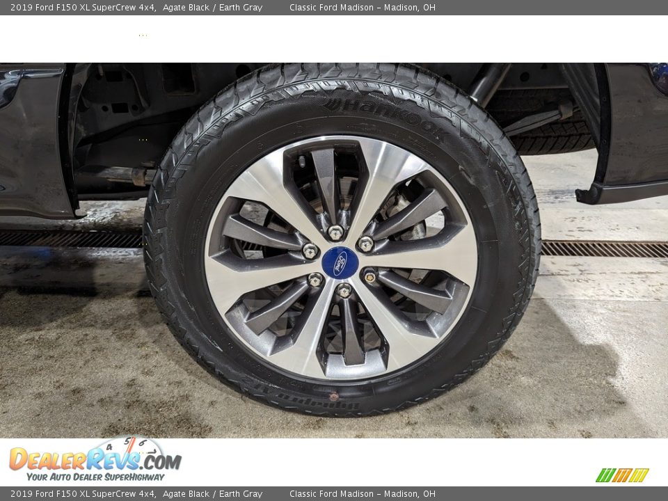 2019 Ford F150 XL SuperCrew 4x4 Agate Black / Earth Gray Photo #15