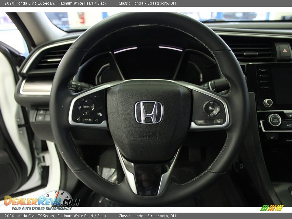 2020 Honda Civic EX Sedan Platinum White Pearl / Black Photo #18
