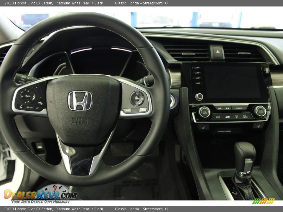 2020 Honda Civic EX Sedan Platinum White Pearl / Black Photo #19