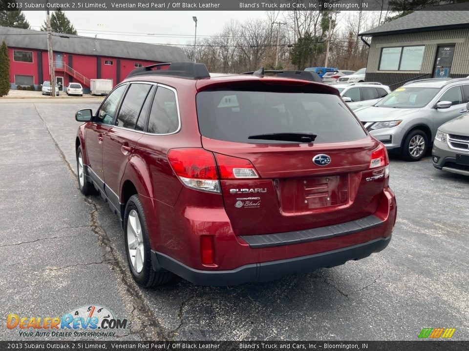 2013 Subaru Outback 2.5i Limited Venetian Red Pearl / Off Black Leather Photo #3