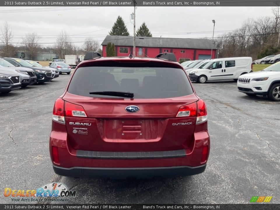 2013 Subaru Outback 2.5i Limited Venetian Red Pearl / Off Black Leather Photo #4