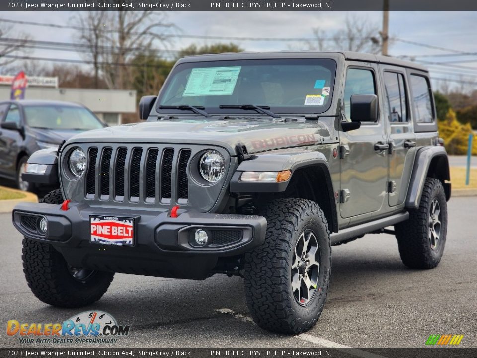 2023 Jeep Wrangler Unlimited Rubicon 4x4 Sting-Gray / Black Photo #1