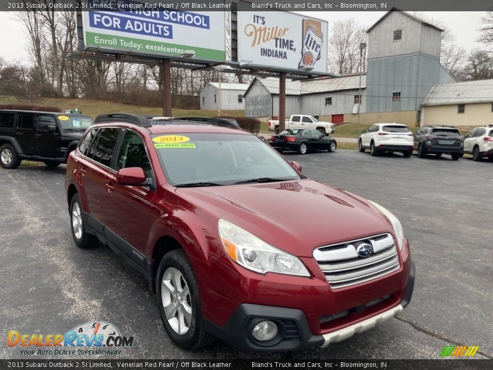 2013 Subaru Outback 2.5i Limited Venetian Red Pearl / Off Black Leather Photo #7