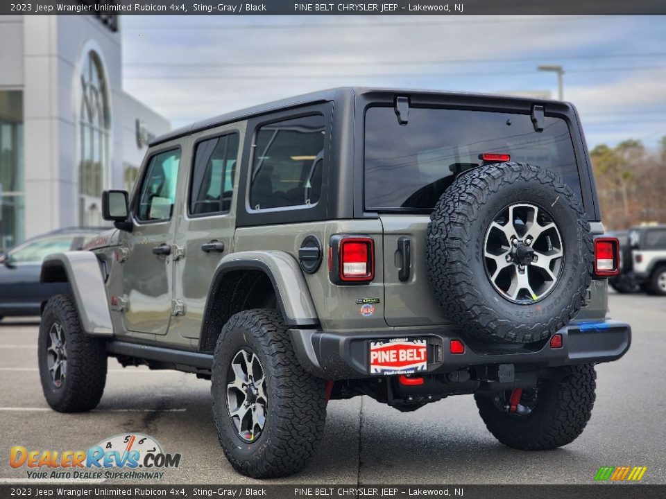 2023 Jeep Wrangler Unlimited Rubicon 4x4 Sting-Gray / Black Photo #4