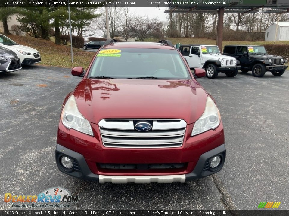 2013 Subaru Outback 2.5i Limited Venetian Red Pearl / Off Black Leather Photo #8