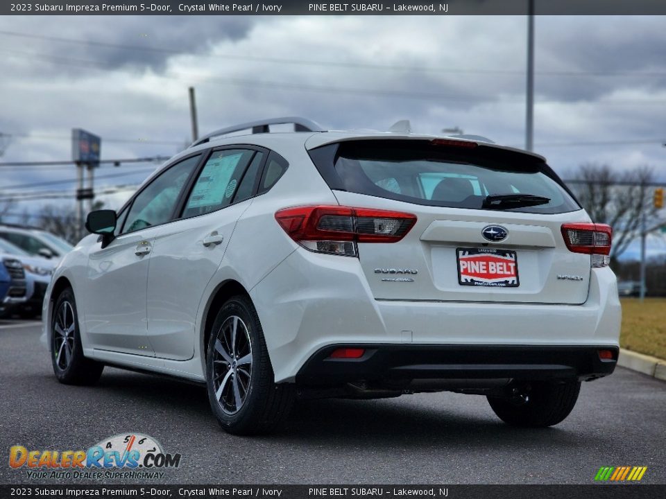 2023 Subaru Impreza Premium 5-Door Crystal White Pearl / Ivory Photo #4