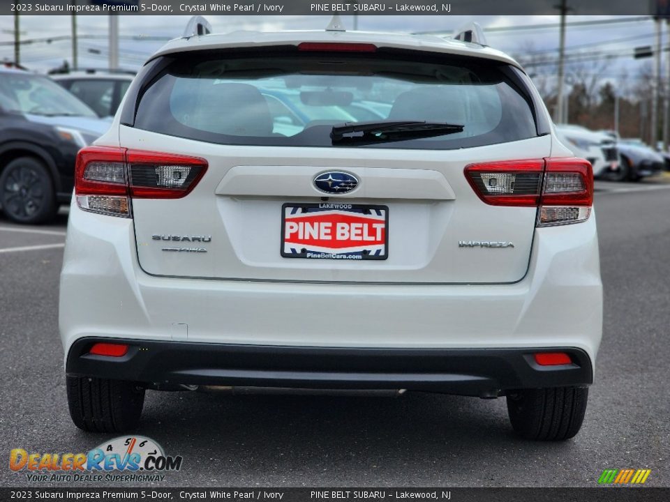 2023 Subaru Impreza Premium 5-Door Crystal White Pearl / Ivory Photo #6