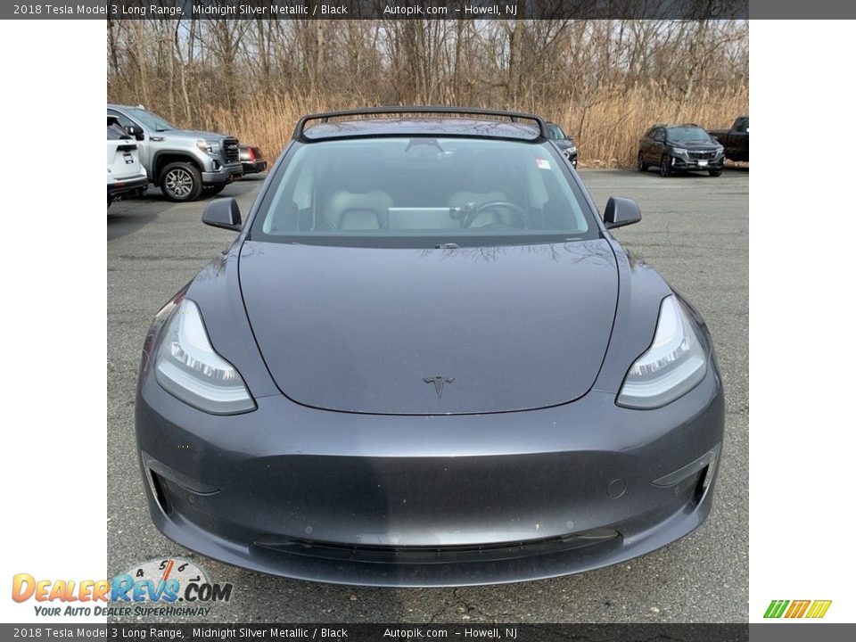 2018 Tesla Model 3 Long Range Midnight Silver Metallic / Black Photo #2