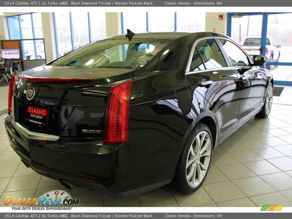 2014 Cadillac ATS 2.0L Turbo AWD Black Diamond Tricoat / Morello Red/Jet Black Photo #8