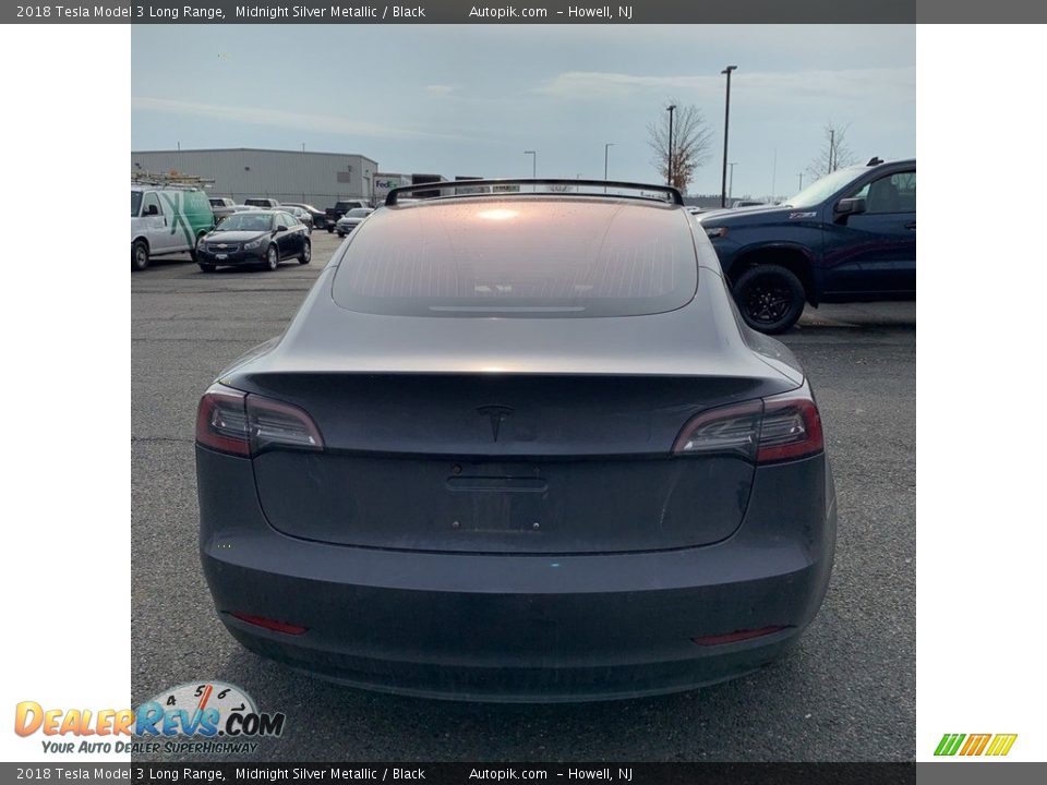 2018 Tesla Model 3 Long Range Midnight Silver Metallic / Black Photo #5