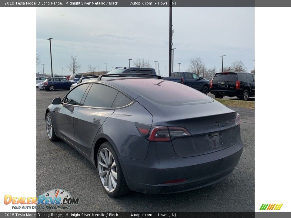 2018 Tesla Model 3 Long Range Midnight Silver Metallic / Black Photo #6