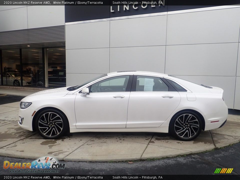 White Platinum 2020 Lincoln MKZ Reserve AWD Photo #2