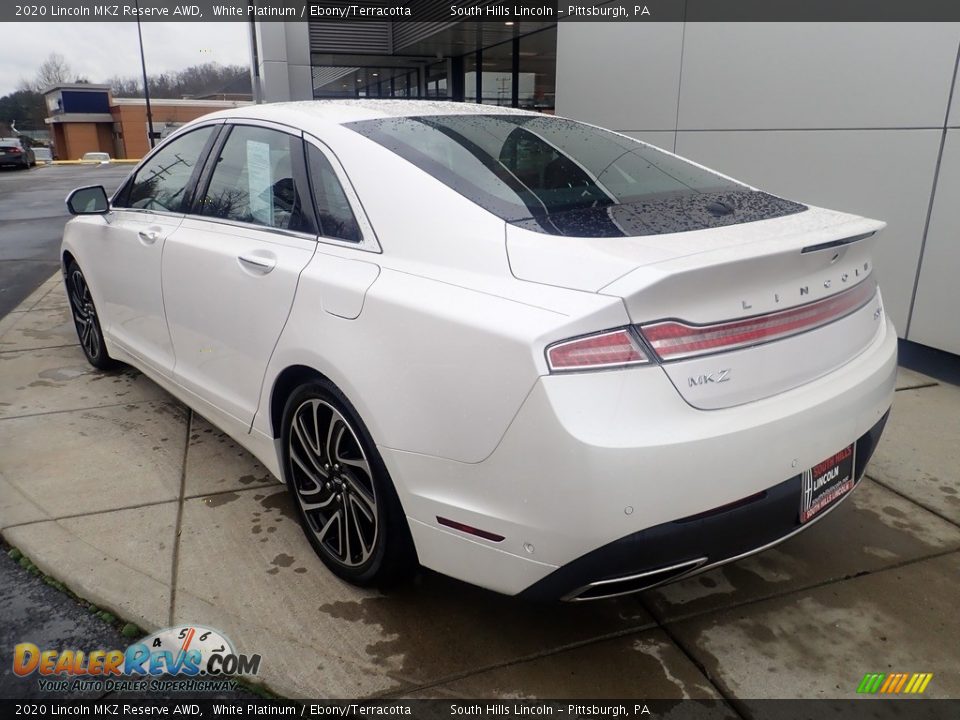 White Platinum 2020 Lincoln MKZ Reserve AWD Photo #3