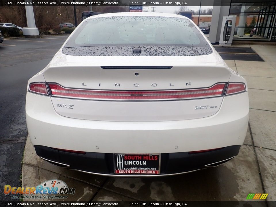 White Platinum 2020 Lincoln MKZ Reserve AWD Photo #4