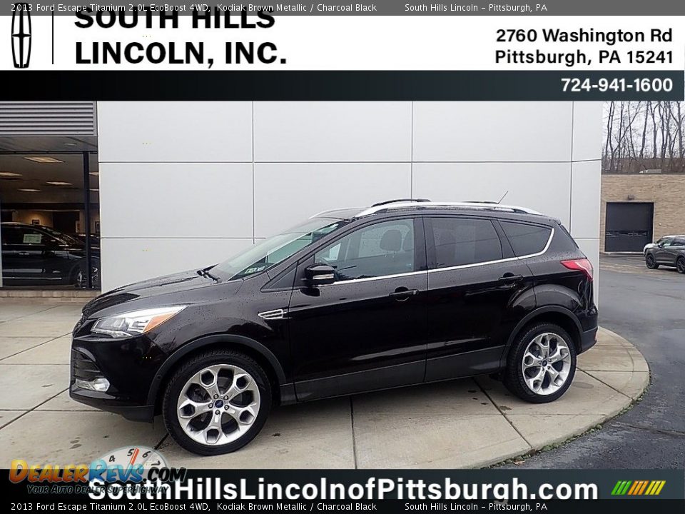 2013 Ford Escape Titanium 2.0L EcoBoost 4WD Kodiak Brown Metallic / Charcoal Black Photo #1