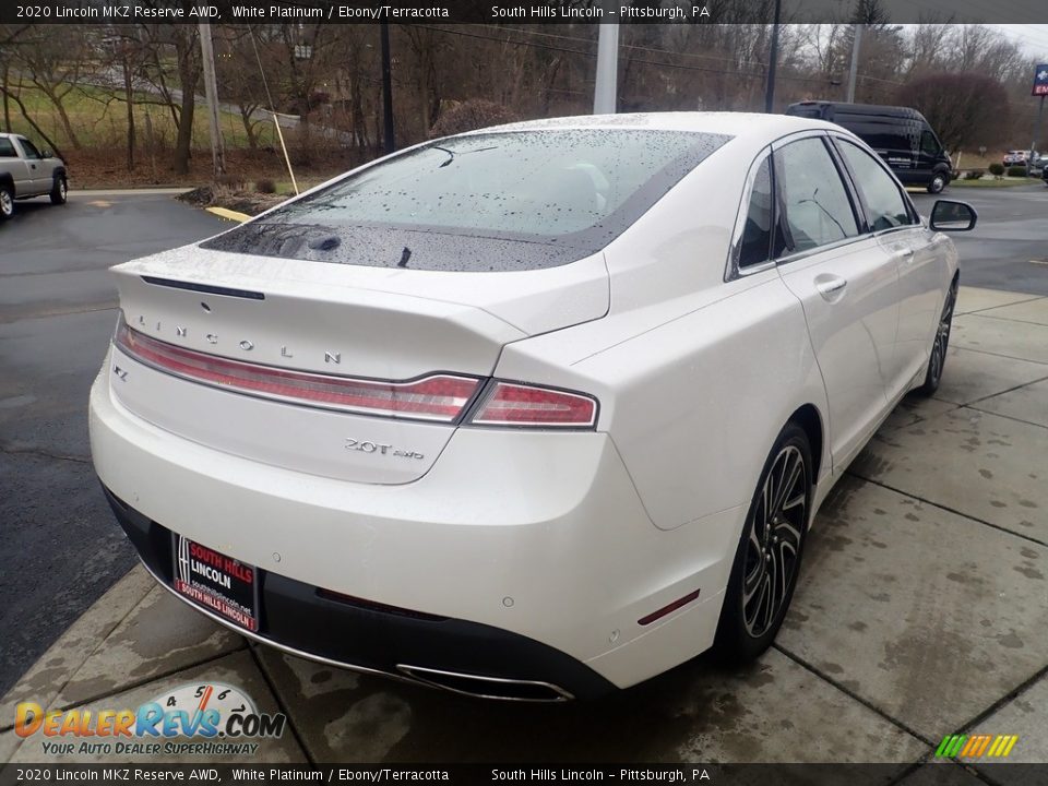 2020 Lincoln MKZ Reserve AWD White Platinum / Ebony/Terracotta Photo #6