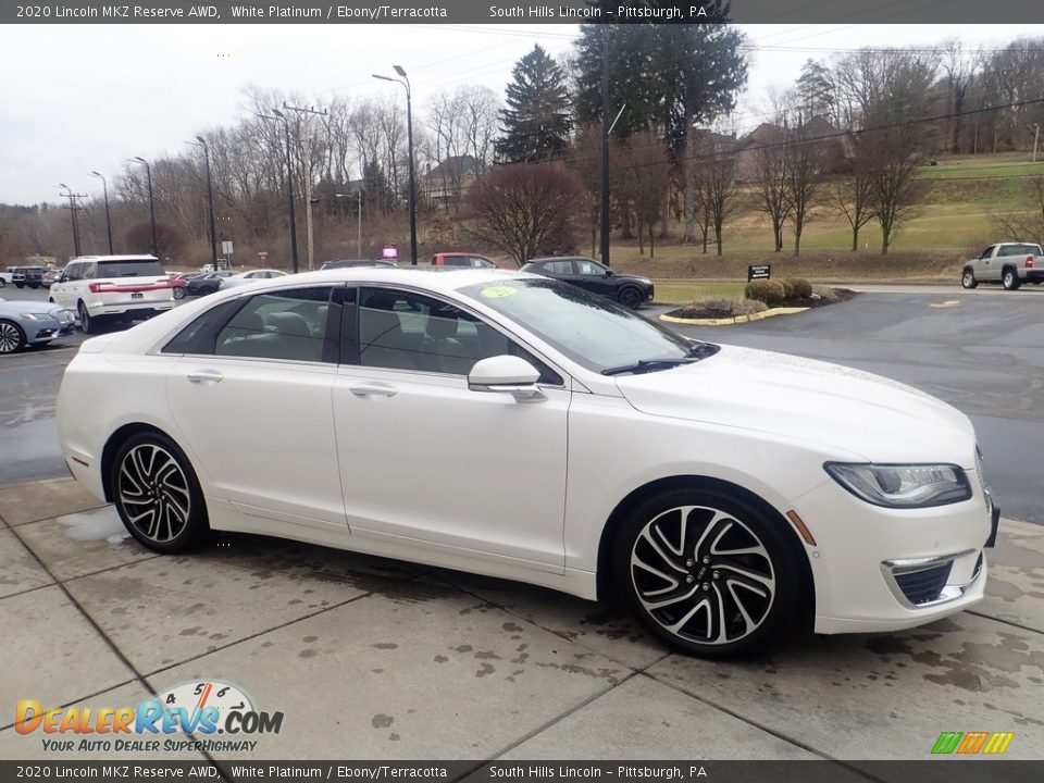 White Platinum 2020 Lincoln MKZ Reserve AWD Photo #7