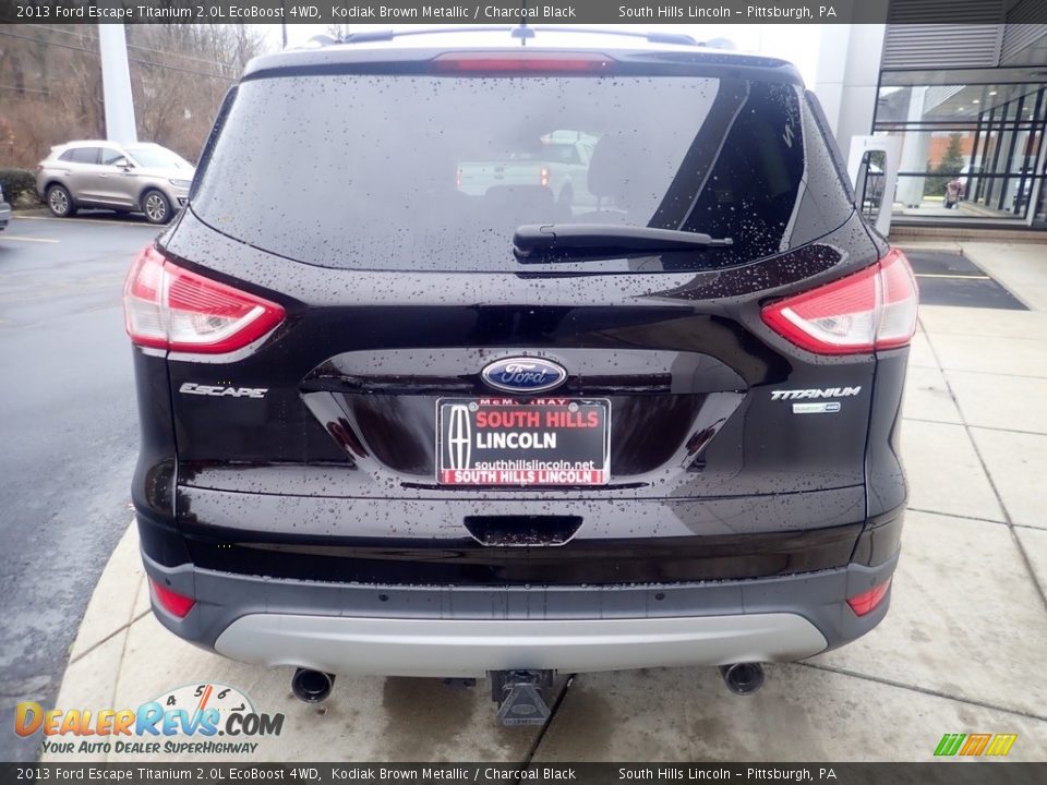 2013 Ford Escape Titanium 2.0L EcoBoost 4WD Kodiak Brown Metallic / Charcoal Black Photo #4