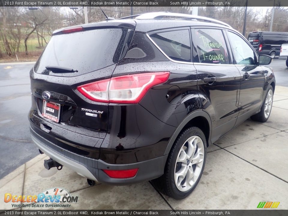 2013 Ford Escape Titanium 2.0L EcoBoost 4WD Kodiak Brown Metallic / Charcoal Black Photo #6