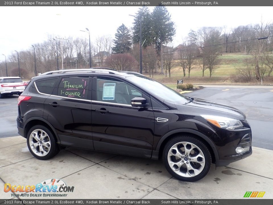 2013 Ford Escape Titanium 2.0L EcoBoost 4WD Kodiak Brown Metallic / Charcoal Black Photo #7