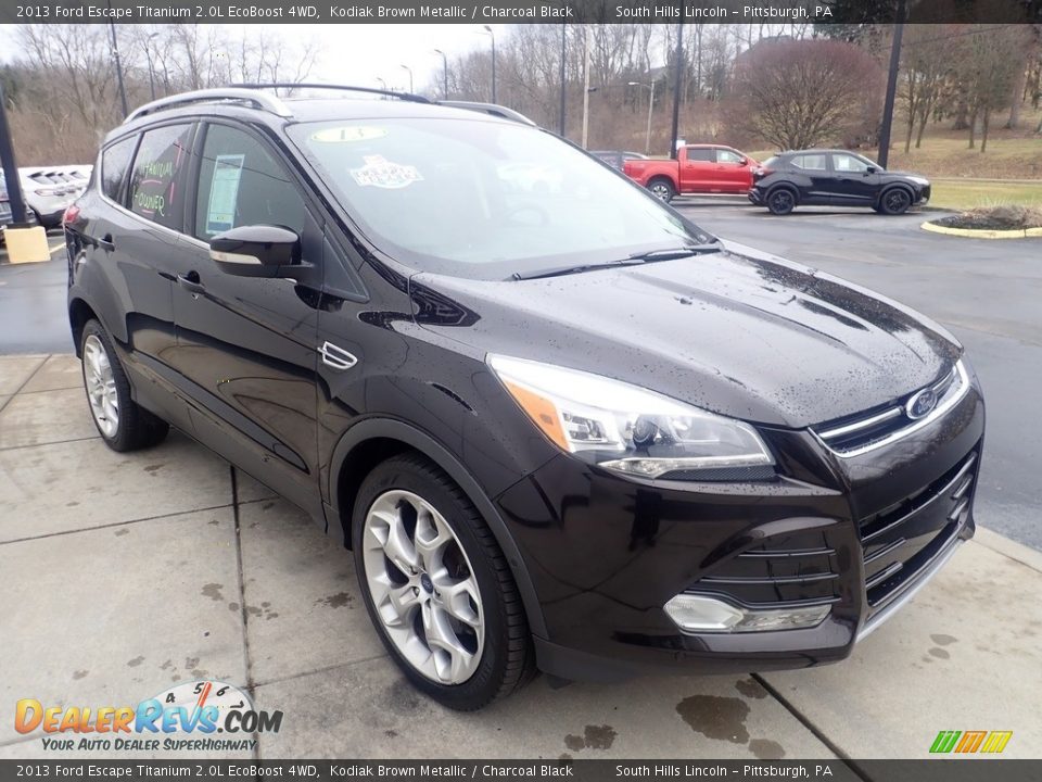 2013 Ford Escape Titanium 2.0L EcoBoost 4WD Kodiak Brown Metallic / Charcoal Black Photo #8