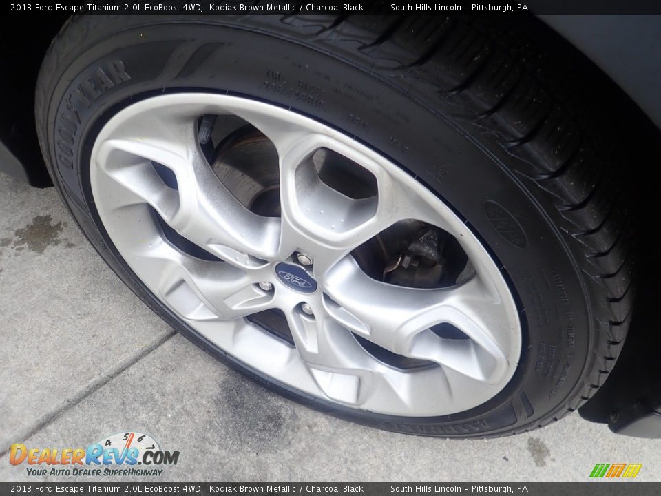 2013 Ford Escape Titanium 2.0L EcoBoost 4WD Kodiak Brown Metallic / Charcoal Black Photo #10