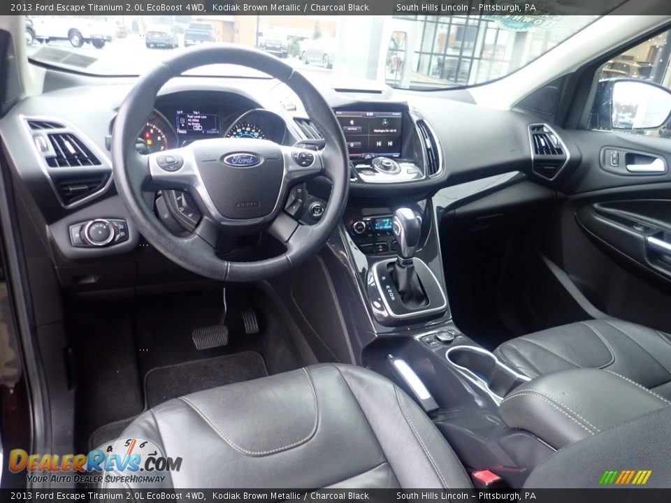 2013 Ford Escape Titanium 2.0L EcoBoost 4WD Kodiak Brown Metallic / Charcoal Black Photo #17