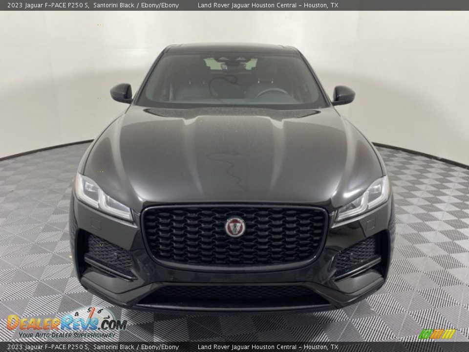 2023 Jaguar F-PACE P250 S Santorini Black / Ebony/Ebony Photo #8