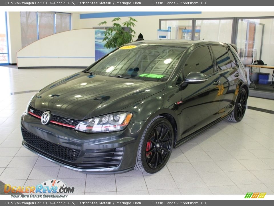 2015 Volkswagen Golf GTI 4-Door 2.0T S Carbon Steel Metallic / Interlagos Cloth Photo #1
