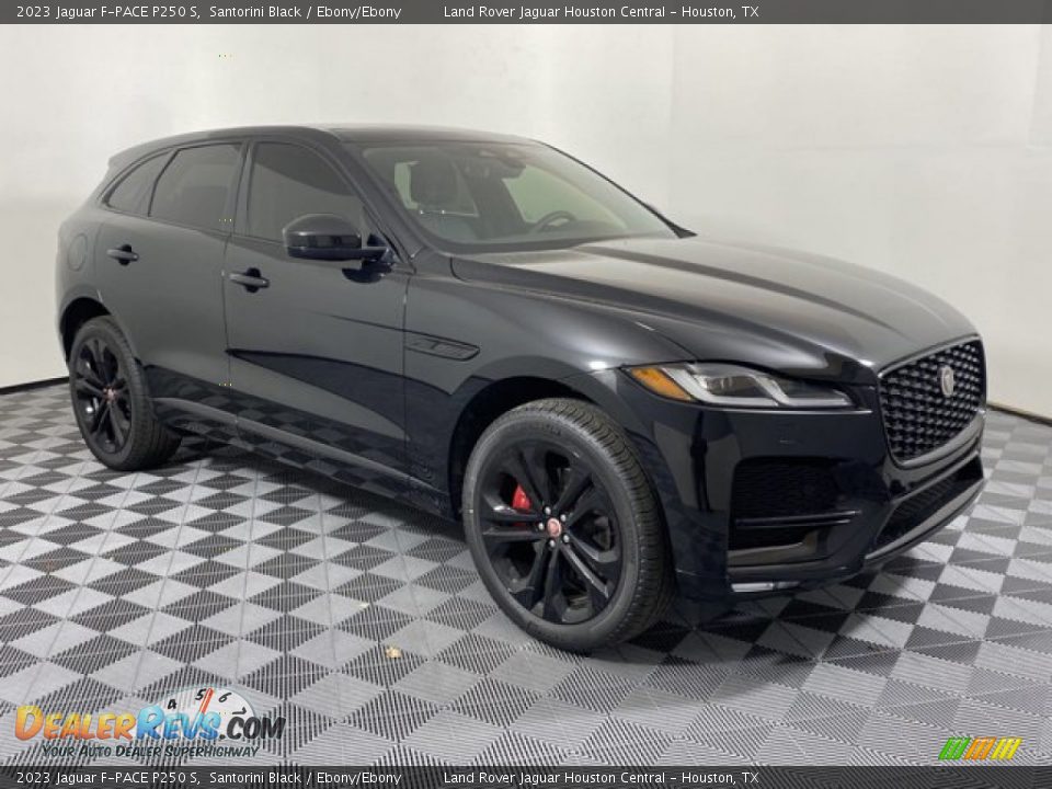 2023 Jaguar F-PACE P250 S Santorini Black / Ebony/Ebony Photo #12