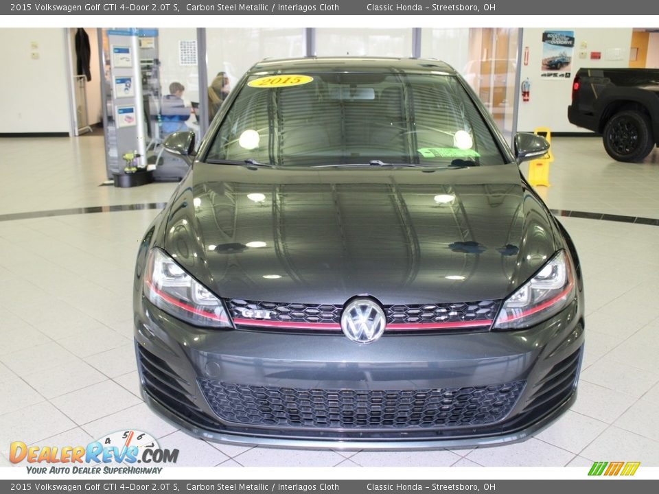 2015 Volkswagen Golf GTI 4-Door 2.0T S Carbon Steel Metallic / Interlagos Cloth Photo #2