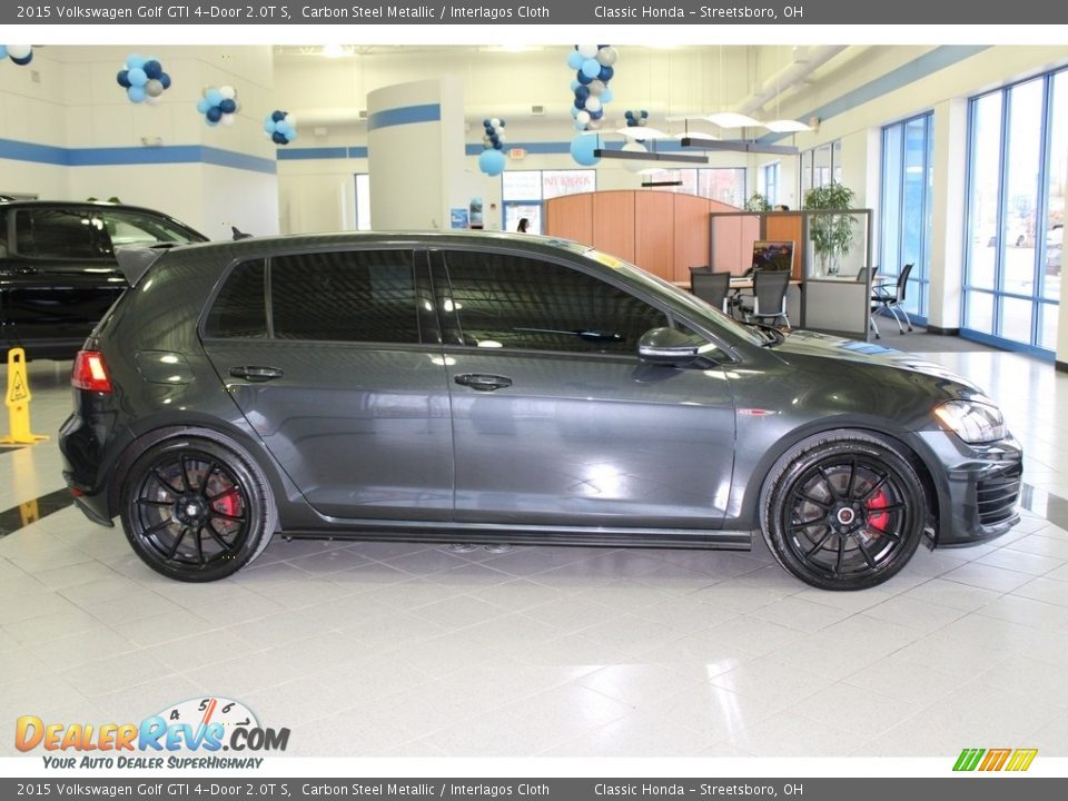 2015 Volkswagen Golf GTI 4-Door 2.0T S Carbon Steel Metallic / Interlagos Cloth Photo #4