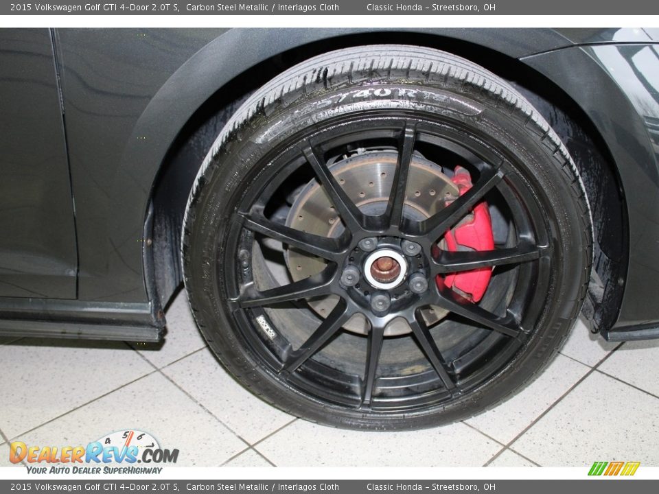 2015 Volkswagen Golf GTI 4-Door 2.0T S Carbon Steel Metallic / Interlagos Cloth Photo #5
