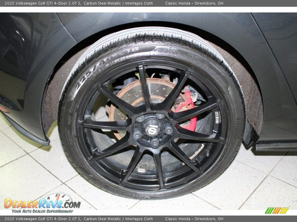 2015 Volkswagen Golf GTI 4-Door 2.0T S Carbon Steel Metallic / Interlagos Cloth Photo #6
