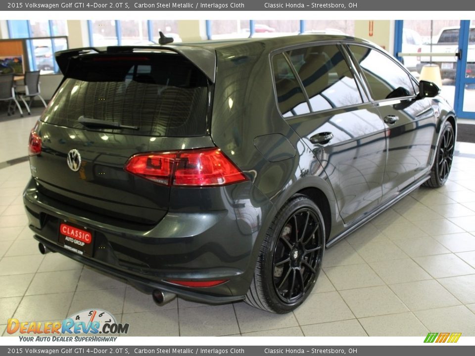 2015 Volkswagen Golf GTI 4-Door 2.0T S Carbon Steel Metallic / Interlagos Cloth Photo #7