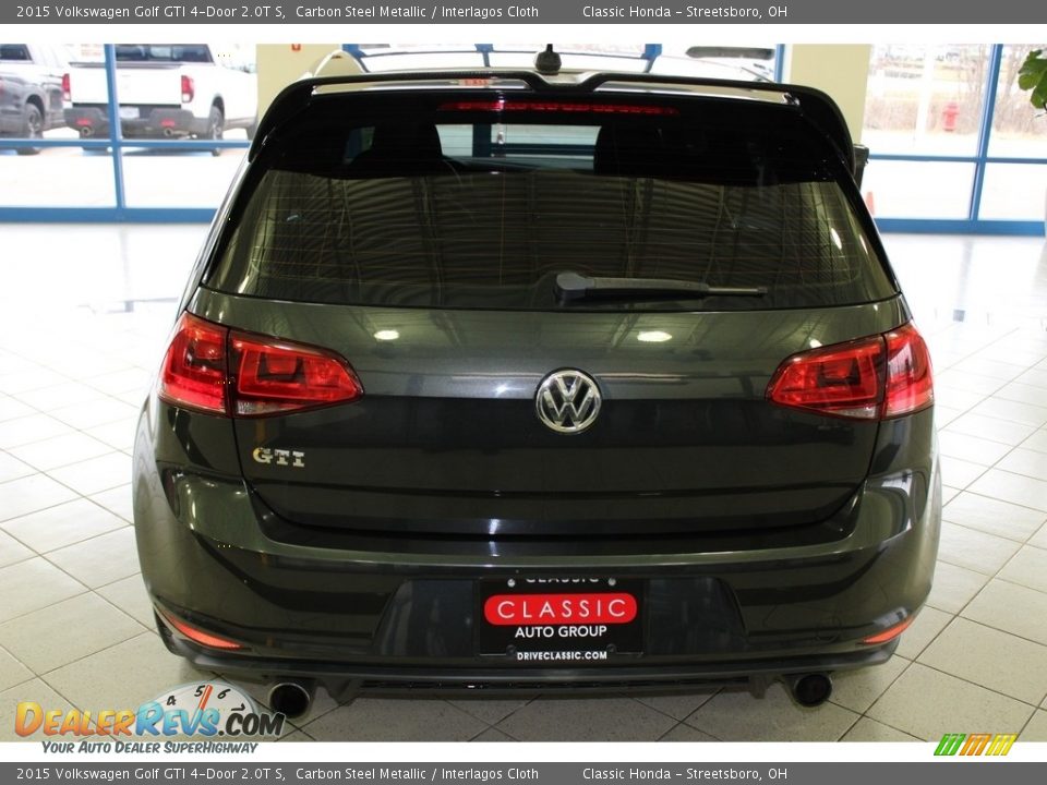 2015 Volkswagen Golf GTI 4-Door 2.0T S Carbon Steel Metallic / Interlagos Cloth Photo #8