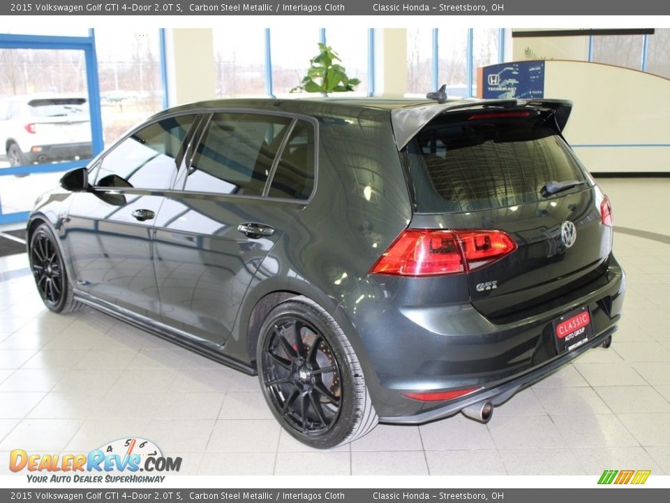 2015 Volkswagen Golf GTI 4-Door 2.0T S Carbon Steel Metallic / Interlagos Cloth Photo #9