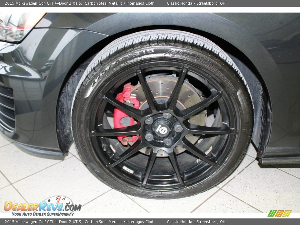 2015 Volkswagen Golf GTI 4-Door 2.0T S Carbon Steel Metallic / Interlagos Cloth Photo #12