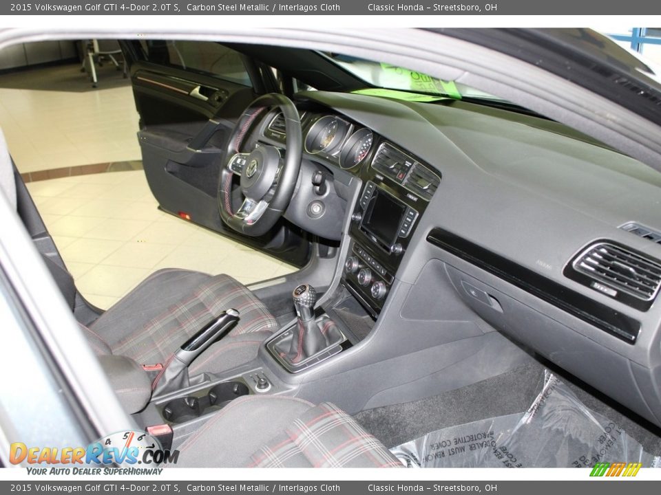 2015 Volkswagen Golf GTI 4-Door 2.0T S Carbon Steel Metallic / Interlagos Cloth Photo #16
