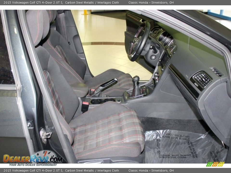 2015 Volkswagen Golf GTI 4-Door 2.0T S Carbon Steel Metallic / Interlagos Cloth Photo #17