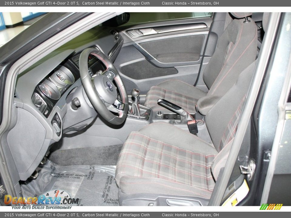 2015 Volkswagen Golf GTI 4-Door 2.0T S Carbon Steel Metallic / Interlagos Cloth Photo #28