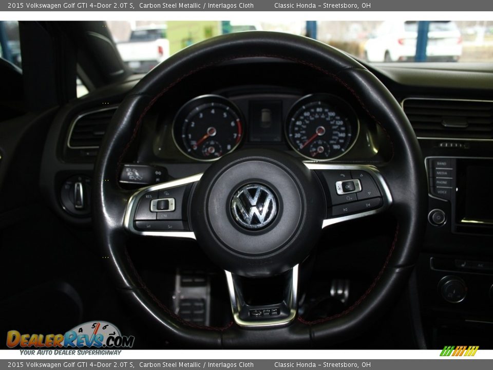 2015 Volkswagen Golf GTI 4-Door 2.0T S Carbon Steel Metallic / Interlagos Cloth Photo #29