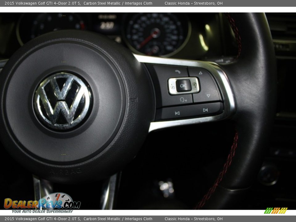 2015 Volkswagen Golf GTI 4-Door 2.0T S Carbon Steel Metallic / Interlagos Cloth Photo #31