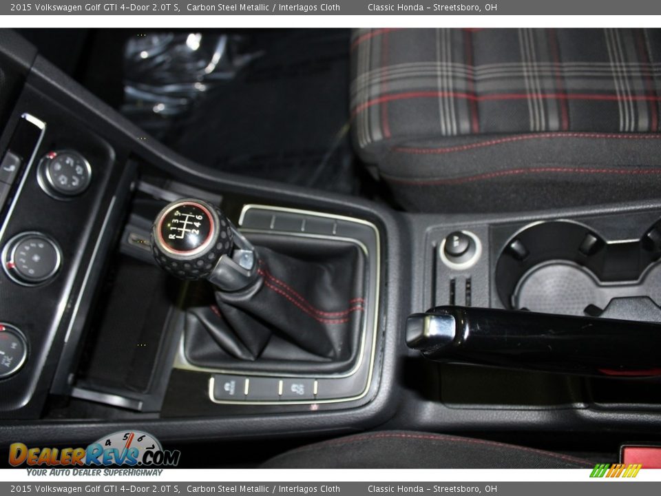 2015 Volkswagen Golf GTI 4-Door 2.0T S Carbon Steel Metallic / Interlagos Cloth Photo #32